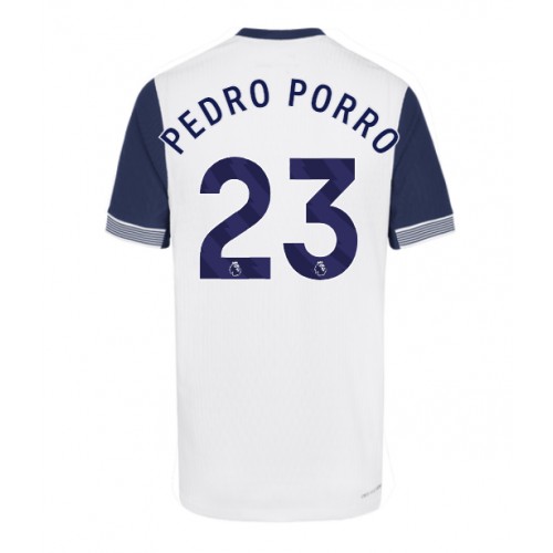 Fotballdrakt Herre Tottenham Hotspur Pedro Porro #23 Hjemmedrakt 2024-25 Kortermet